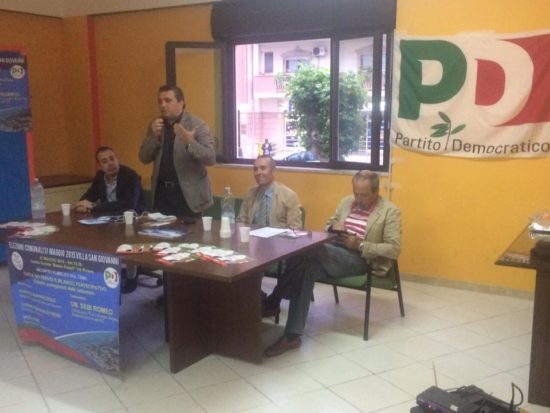 VILLA. Comunali, Vito Crimi (Pd) detta la ricetta del cambiamento: «Cittadini protagonisti con la carta servizi e il bilancio partecipativo»
