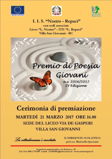 VILLA SAN GIOVANNI. Istituto “Nostro-Repaci”, “Premio di Poesia Giovani”: i vincitori della quarta edizione