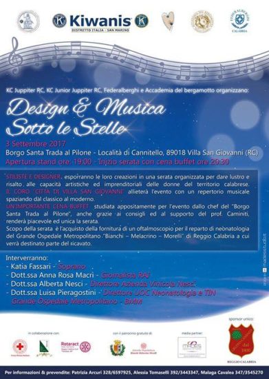 VILLA. Il “Borgo Santa Trada al Pilone” location dell’evento artistico e benefico “Design e Musica Sotto le Stelle”