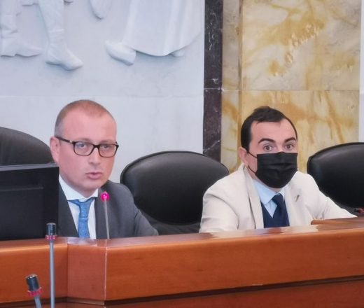 Bagnara, avanza il cantiere del nuovo Liceo Scientifico e Iti: sopralluogo di Versace e Mezzatesta