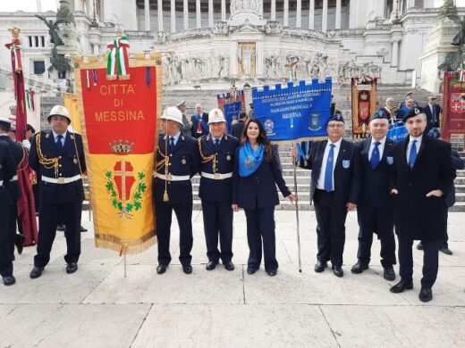 Celebrato a Roma il centenario del Nastro Azzurro: presente anche il gonfalone della città di Messina, decorato di medaglia d’oro al valor militare