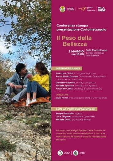 A Palazzo Campanella la presentazione del corto “Il peso della bellezza”