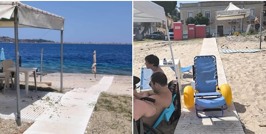 Cannitello, la spiaggia accessibile cresce ancora: arrivano il bagnino e nuovi servizi